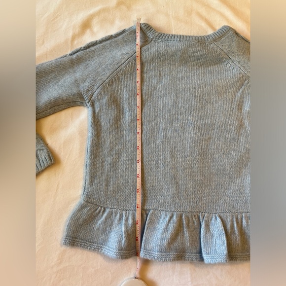 Gymboree Girls Cable Knit Peplum Sweater Light Blue Size 6 NWT - Picture 6 of 7